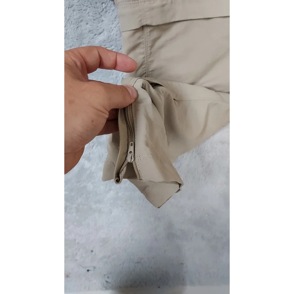 The North Face Pants Mens Medium Convertible Hiking Cargo Tan Cargo Belted Hike